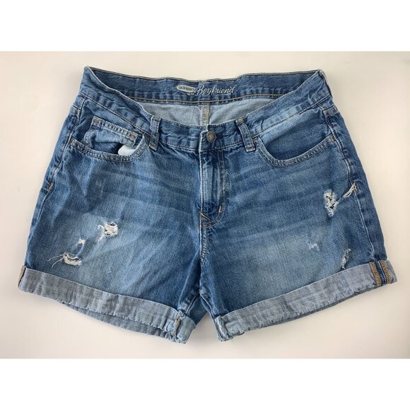 Old Navy Women's 4 The/Le Boyfriend Denim Shorts - Picture 1 of 3